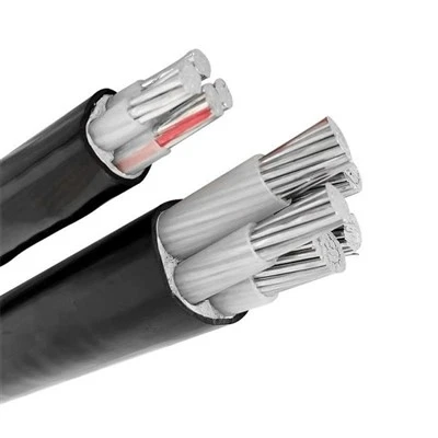 YJV Lighting Aluminijast kabel, pokrit z vodno žico do 35KV Servisni spustni kabel Aluminijast kabel XLPE izoliran napleten